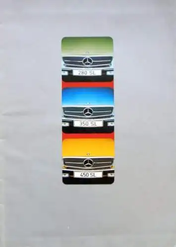 Mercedes-Benz 280 SL - 450 SL Modellprogramm 1975 Automobilprospekt (1680)