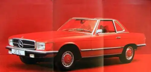 Mercedes-Benz 280 SL - 450 SL Modellprogramm 1975 Automobilprospekt (1680)