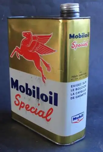 Mobiloil Oeldose Special 2 Liter Blechdose 1965 (6573)