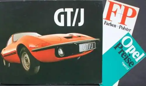 Opel GT/J Modellprogramm 1968 Automobilprospekt (7975)