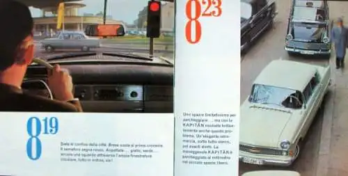 Opel Kapitän Modellprogramm 1960 "8:00 - 8:30" Automobilprospekt (8237)