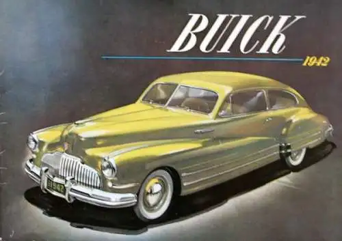 Buick Modellprogramm 1942 Automobilprospekt (8285)