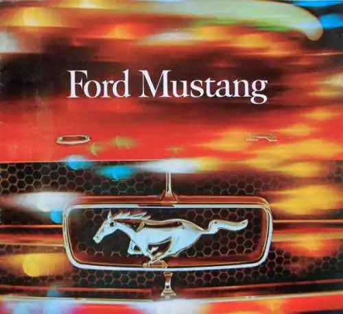 Ford Mustang Modellprogramm 1964 Automobilprospekt (8601)