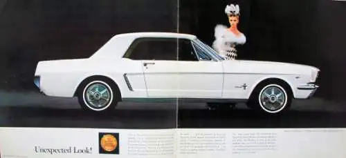 Ford Mustang Modellprogramm 1964 Automobilprospekt (8601)