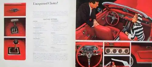 Ford Mustang Modellprogramm 1964 Automobilprospekt (8601)