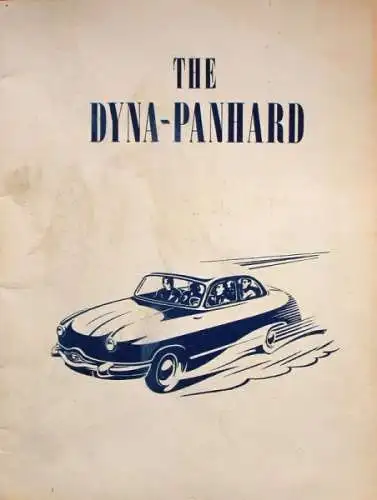 Panhard Dyna Modellprogramm 1954 Automobilprospekt (3267)