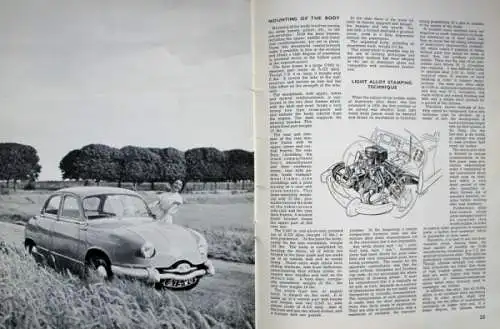 Panhard Dyna Modellprogramm 1954 Automobilprospekt (3267)