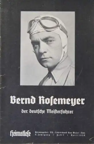 Bretz "Bernd Rosemeyer - Der deutsche Meisterfahrer" Rennfahrer-Biographie 1938 (3466)