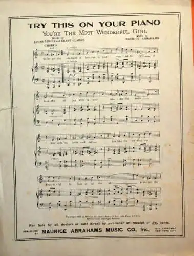 Al Jolson "He'd have to get under to fix up his Automobile" Songmappe 1913 (3489)