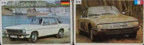 Schmid Spiele "Weltklasse Autos" 1973 Kartenspiel (5143)