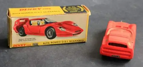 Dinky Toys England Alfa Romeo OSI Scarabeo 1968 Metallmodell in Originalbox (6157)