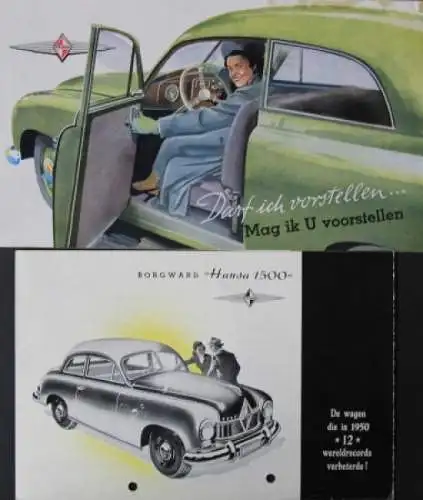 Borgward Airswing P 100 Modellprogramm 1960 Automobilprospekt (8265)