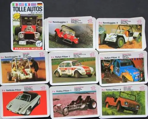 Piatnik & Söhne "Tolle Autos" 1967 Kartenspiel (2566)