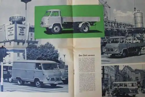 Borgward Modellprogramm 1959 "Ausstellungs-Kurier" Automobilprospekt (7736)