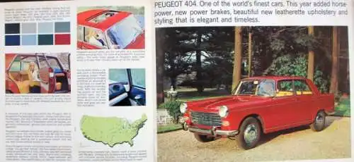 Peugeot 403 - 404 Modellprogramm 1967 Automobilprospekt (1192)