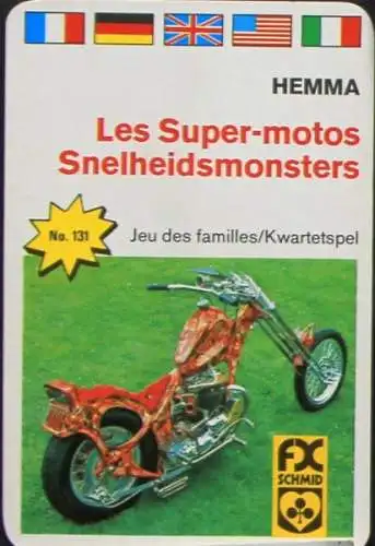 Schmid Spiele "Supermotos" 1974 Kartenspiel (1780)