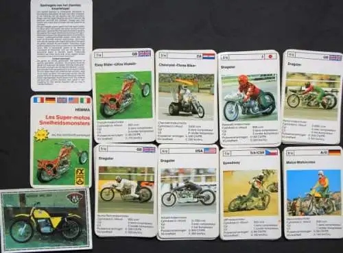 Schmid Spiele "Supermotos" 1974 Kartenspiel (1780)