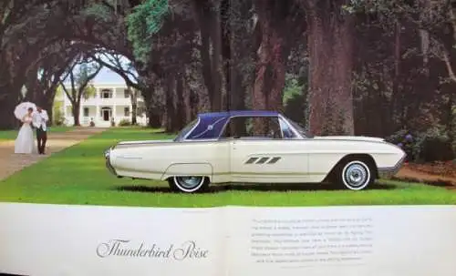 Ford Thunderbird Modellprogramm 1962 Automobilprospekt (3860)