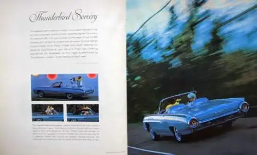 Ford Thunderbird Modellprogramm 1962 Automobilprospekt (3860)