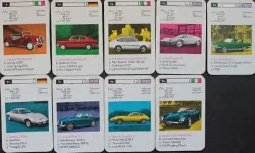 Altenburg Spielkarten "Autos mit Pfiff" 1969 Kartenspiel (4539)