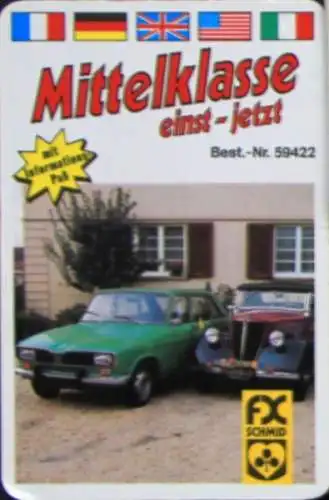 Schmid Spiele "Mittelkasse einst und jetzt" 1974 Kartenspiel (4864)