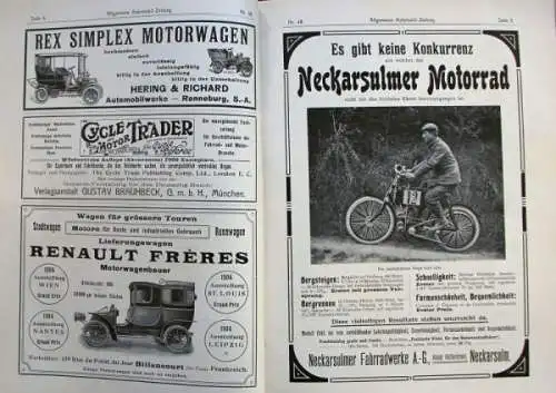 "Allgemeine Automobil-Zeitung" Automobil-Magazin 1904 (6013)