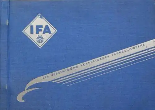 IFA Vereinigte Volkseigene Fahrzeugwerke Modellprogramm 1950 Automobil-Katalog (1766)