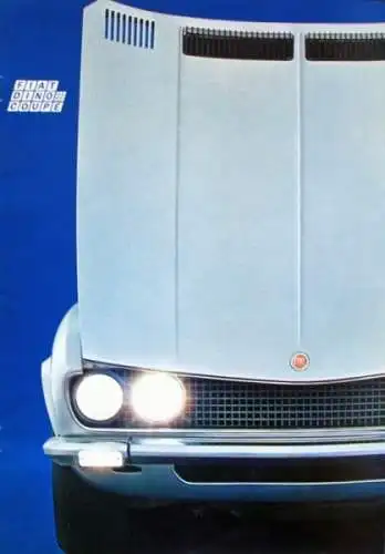 Fiat Dino Coupe Modellprogramm 1968 Automobilprospekt (9932)