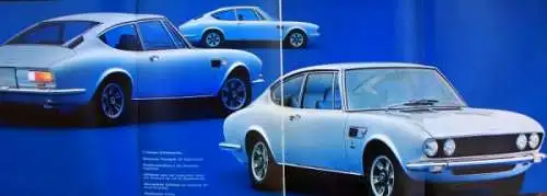 Fiat Dino Coupe Modellprogramm 1968 Automobilprospekt (9932)