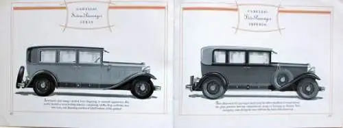 Cadillac Fleedwood Modellprogramm 1928 Automobilprospekt (2595)