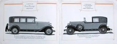 Cadillac Fleedwood Modellprogramm 1928 Automobilprospekt (2595)