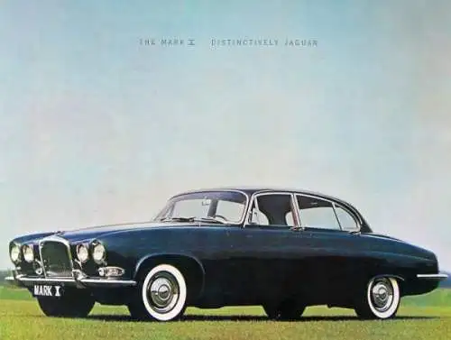 Jaguar Mark X Modellprogramm 1961 Automobilprospekt (2166)