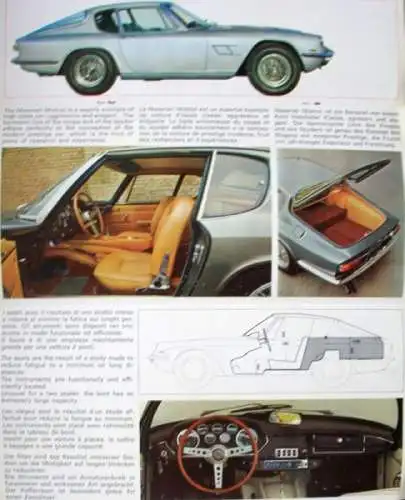 Maserati Mistral Modellprogramm 1964 Automobilprospekt (6545)