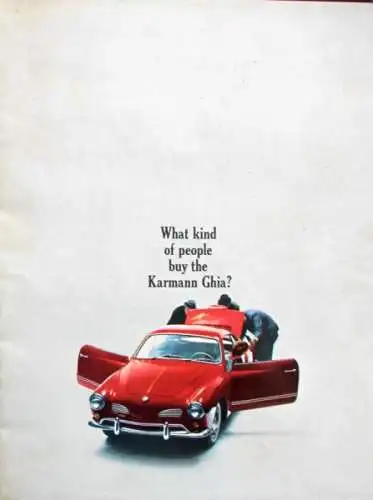 Volkswagen Karmann-Ghia Modellprogramm 1966 Automobilprospekt (2208)