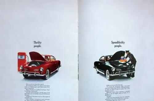 Volkswagen Karmann-Ghia Modellprogramm 1966 Automobilprospekt (2208)