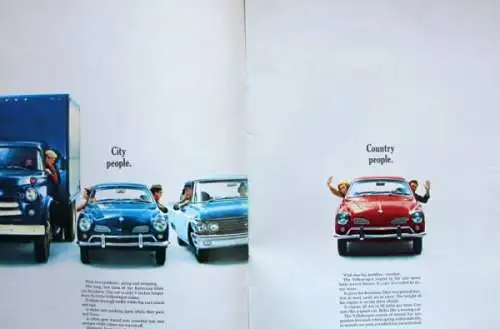 Volkswagen Karmann-Ghia Modellprogramm 1966 Automobilprospekt (2208)