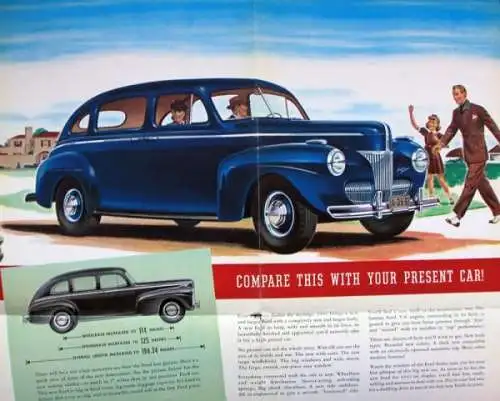 Ford Modellprogramm 1941 "A big new car!" Automobilprospekt (7937)