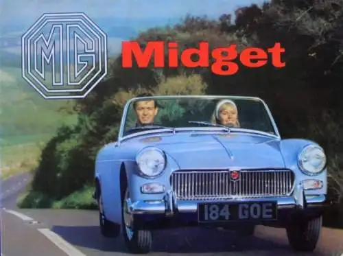 MG Midget Modellprogramm 1963 Automobilprospekt (0972)