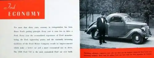 Ford V8 Modellprogramm 1936 Automobilprospekt (4157)