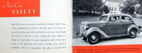 Ford V8 Modellprogramm 1936 Automobilprospekt (4157)