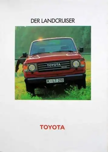 Toyota Landcruiser Modellprogramm 1983 Automobilprospekt (2099)