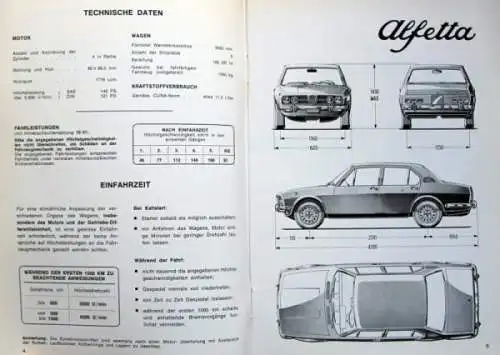 Alfa Romeo Alfetta 1972 Betriebsanleitung (1567)