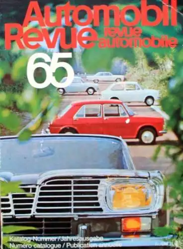 "Automobil Revue 65" Automobil-Jahrbuch 1965 (7299)