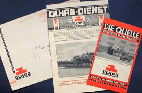 "Ölhag-Dienst" Oelhandels-Gesellschaft Magazin 1932 (2355)