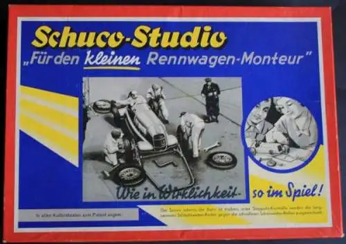 Schuco-Studio mit Mercedes-Benz Rennwagen US-Zone Blechmodell mit Friktionsantrieb in Originalkarton (2226)