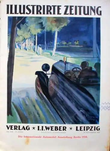 "Illustrierte Zeitung - Automobilausstellung Berlin" Automobil-Zeitschrift 1928 (0350)