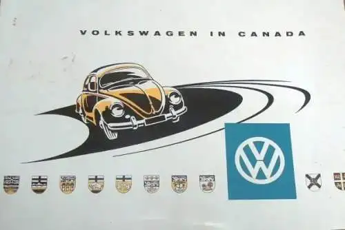 Volkswagen Modellprogramm 1956 "VW in Canada" Automobilprospekt (4587)