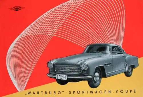 Wartburg Sportwagen Coupe Modellprogramm 1959 Automobilprospekt (0311)