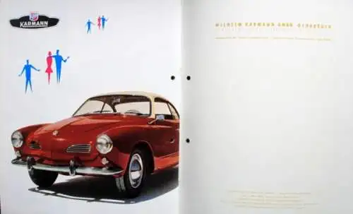 Karmann Modellprogramm 1962 Automobilprospekt (9156)