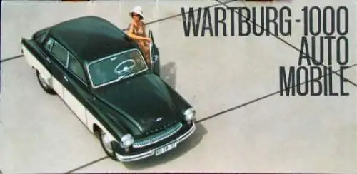 Wartburg 1000 Automobile Modellprogramm 1964 Automobilprospekt (7123)